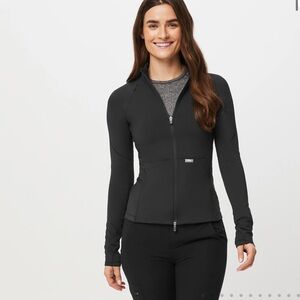 Figs contour knit jacket size large worn